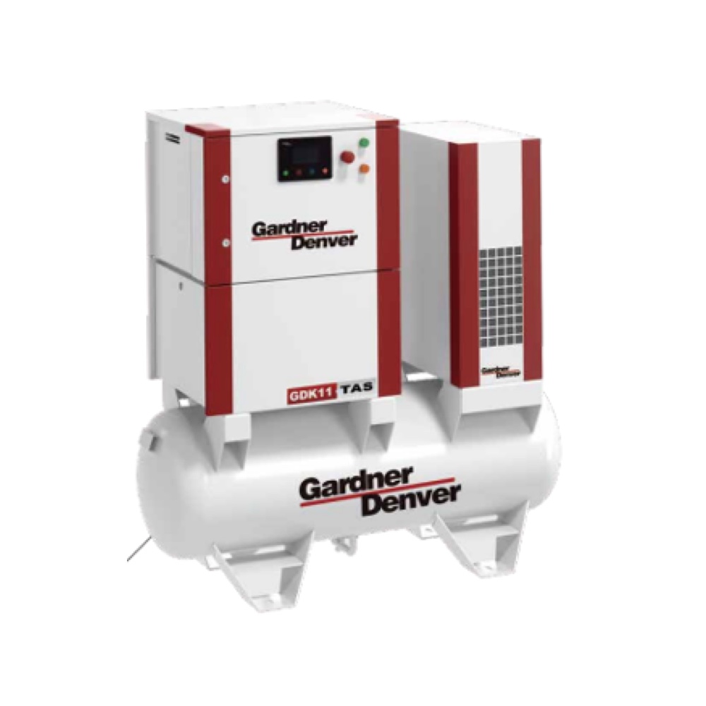 Gardner Denver Compresor de Tornillo Lubricado Modelo: GDK11-10A TAS